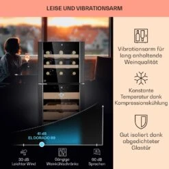 El Dorado 89 Humidor & Weinkühlschrank Touch 89L LED -Klarstein 10041276 de 0003 logo