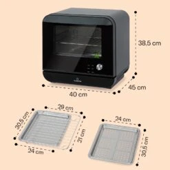 Vita Pro Heißluftfritteuse Dampfgaren 2450 W 18 Ltr 800 Ml Wassertank -Klarstein 10041333 de 0007 usp