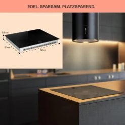 Magnichef 4 Einbaukochfeld Induktion 4 Zonen 7000W Glaskeramik -Klarstein 10041380 de 0006 usp