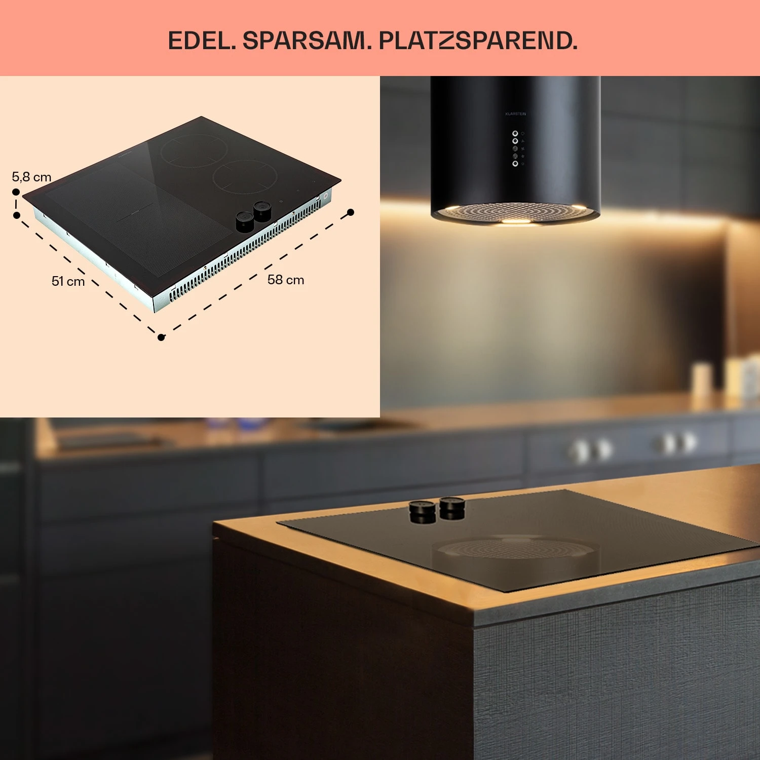 Magnichef 4 Flex Einbaukochfeld Induktion 4 Zonen / Flexzone 7000W Glaskeramik 8 Magnichef 4 Flex Einbaukochfeld Induktion 4 Zonen / Flexzone 7000W Glaskeramik – Bild 6