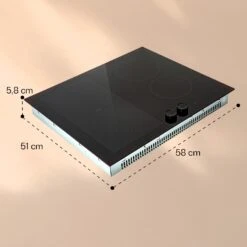 Magnichef 4 Flex Einbaukochfeld Induktion 4 Zonen / Flexzone 7000W Glaskeramik 19 Magnichef 4 Flex Einbaukochfeld Induktion 4 Zonen / Flexzone 7000W Glaskeramik -Klarstein 10041381 yy 0011 dimensions