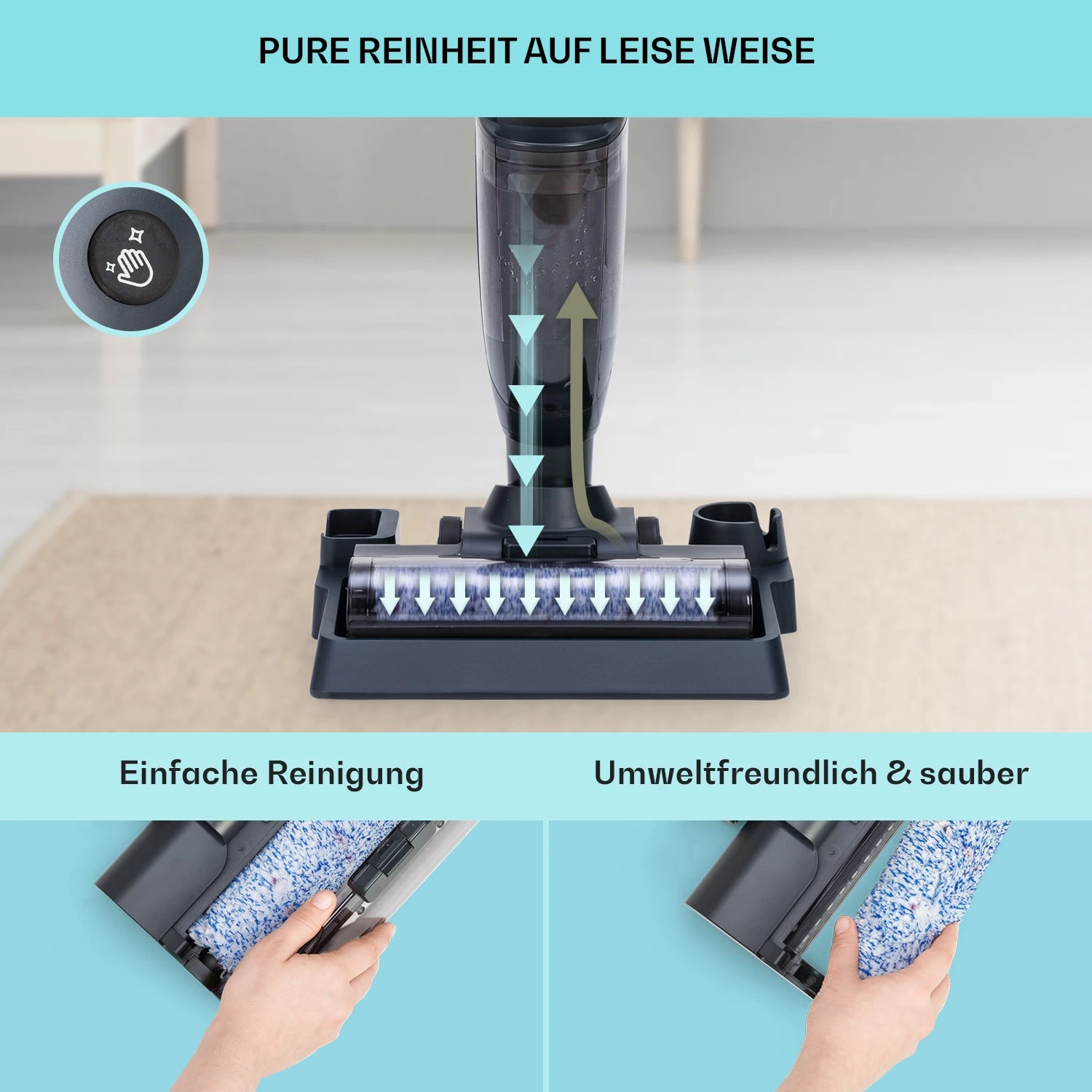 Caswell Plus Nass-/Trockensauger Kabellos Akkubetrieben LED-Display 5 Caswell Plus Nass-/Trockensauger Kabellos Akkubetrieben LED-Display – Bild 3
