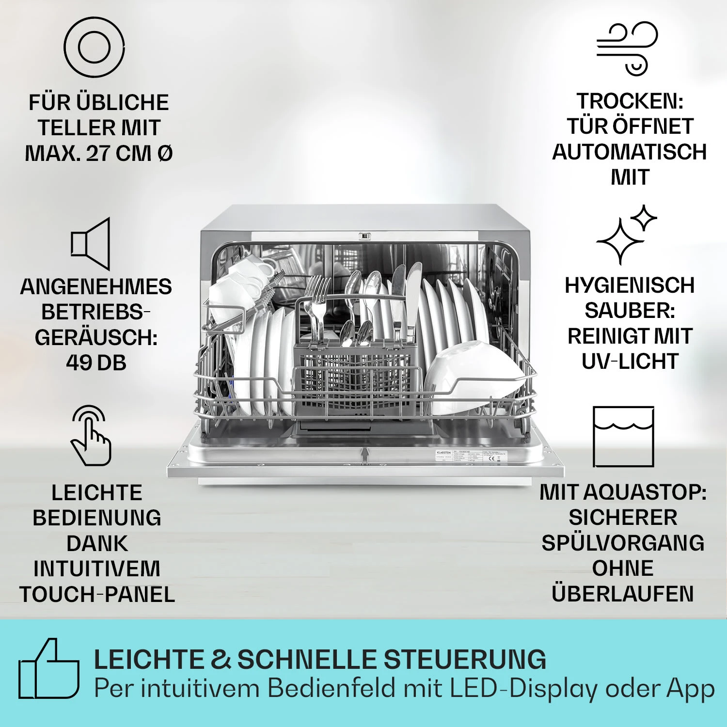 Havasia UV 6 Geschirrspüler UV-Licht Freistehend 1380W 4 Havasia UV 6 Geschirrspüler UV-Licht Freistehend 1380W – Bild 2