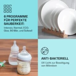 Havasia UV 6 Secret Einbau-Geschirrspüler UV-Licht 6 Programme 12 Havasia UV 6 Secret Einbau-Geschirrspüler UV-Licht 6 Programme -Klarstein 10041826 de 0003 usp