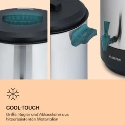 Abbey 25 Einkochautomat Getränkespender 25L 100°C 180min Edelstahl -Klarstein 10041838 de 0005 logo