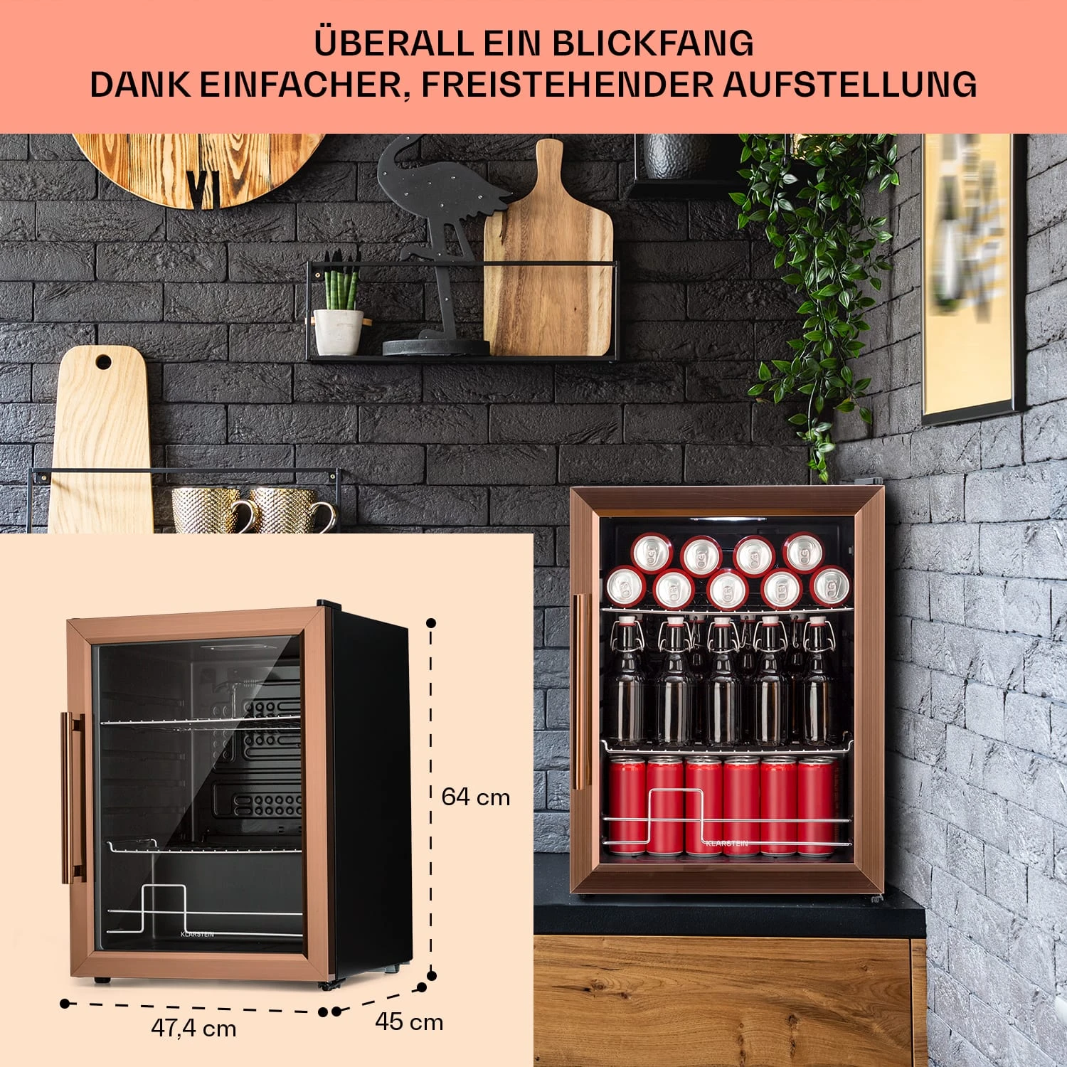Beersafe XL Kühlschrank 60 Liter 2 Böden Doppelt Isolierte Panoramaglastür Edelstahl 9 Beersafe XL Kühlschrank 60 Liter 2 Böden Doppelt Isolierte Panoramaglastür Edelstahl – Bild 7