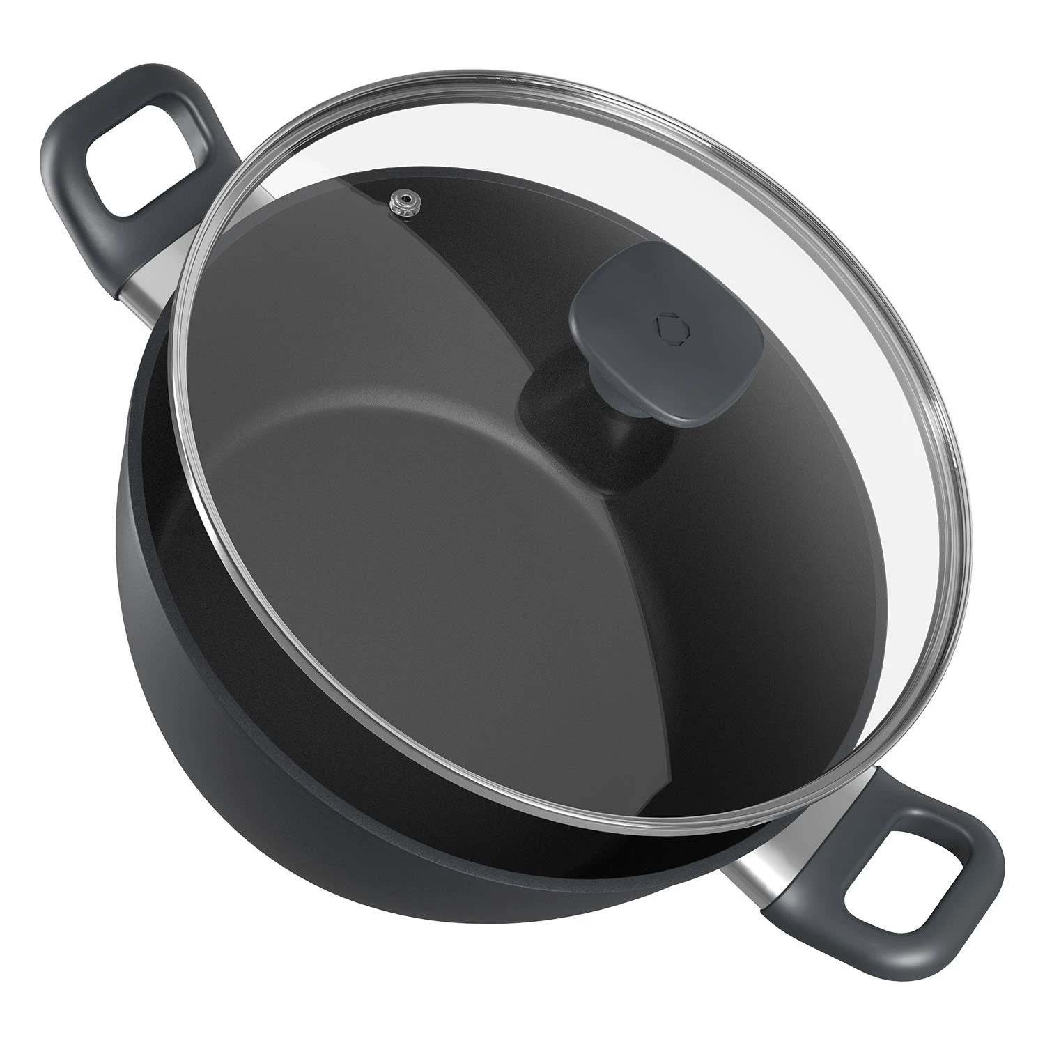 Noto Endurance Kochtopf Ø28cm Geschmiedetes Aluminium Deckel Induktion PTFE-Antihaftbeschichtung 3 Noto Endurance Kochtopf Ø28cm Geschmiedetes Aluminium Deckel Induktion PTFE-Antihaftbeschichtung