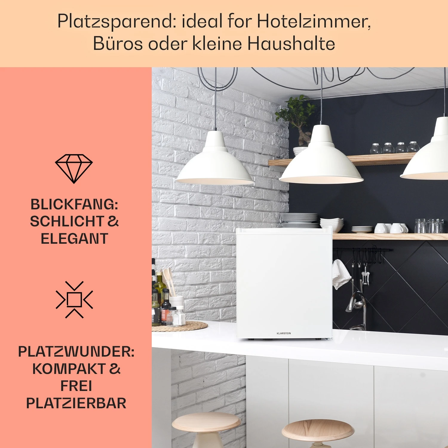 Happy Hour 38 Mini-Kühlschrank Minibar 38 Liter 26 DB 5 Happy Hour 38 Mini-Kühlschrank Minibar 38 Liter 26 DB – Bild 3