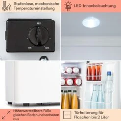 Happy Hour 38 Mini-Kühlschrank Minibar 38 Liter 26 DB 14 Happy Hour 38 Mini-Kühlschrank Minibar 38 Liter 26 DB -Klarstein 10045047 de 0005 usp