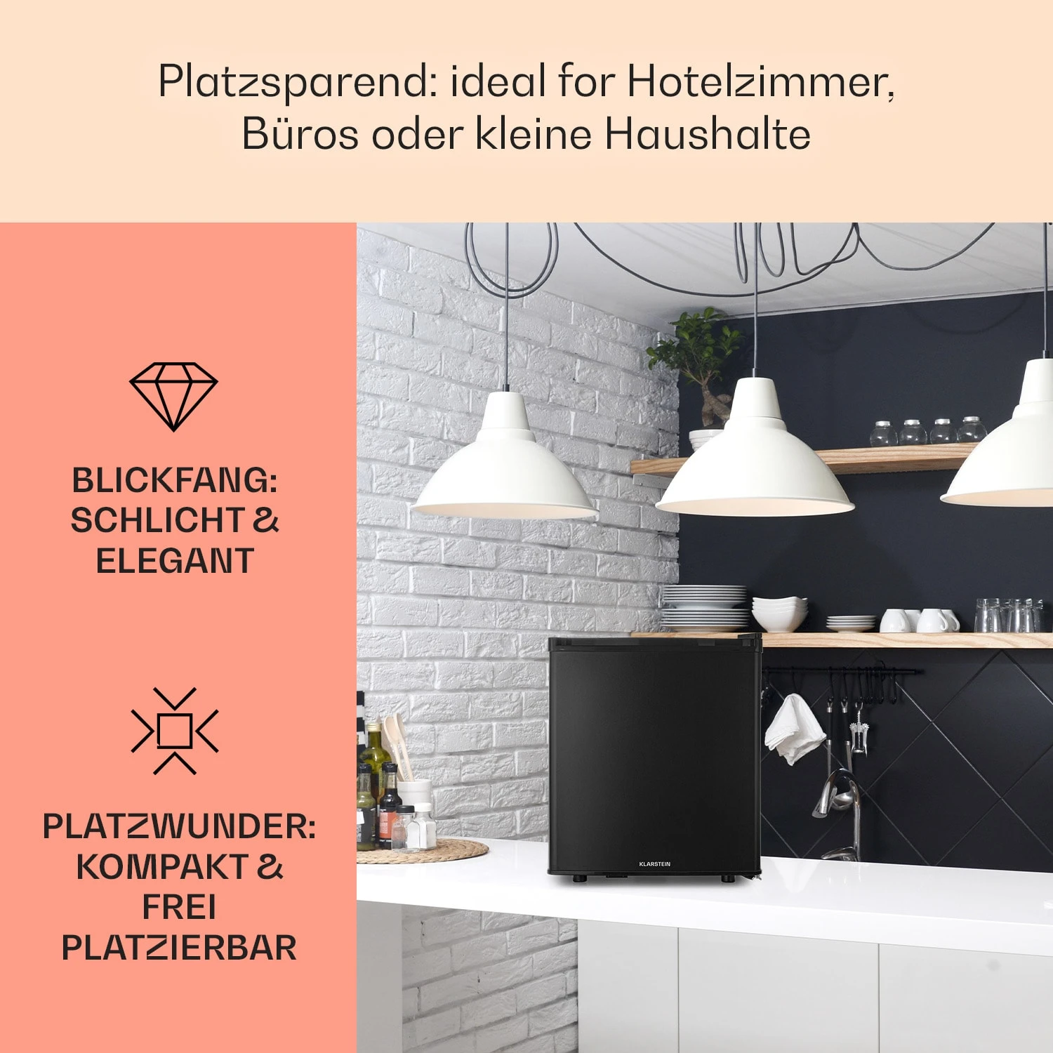 Happy Hour 45 Mini-Kühlschrank Minibar Getränkekühlschrank 45 L 26 DB 5 Happy Hour 45 Mini-Kühlschrank Minibar Getränkekühlschrank 45 L 26 DB – Bild 3