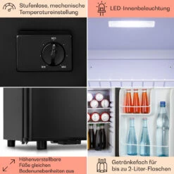 Happy Hour 45 Mini-Kühlschrank Minibar Getränkekühlschrank 45 L 26 DB 14 Happy Hour 45 Mini-Kühlschrank Minibar Getränkekühlschrank 45 L 26 DB -Klarstein 10045048 de 0005 usp