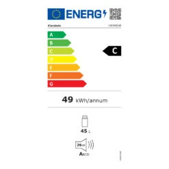 Happy Hour 45 Mini-Kühlschrank Minibar Getränkekühlschrank 45 L 26 DB 17 Happy Hour 45 Mini-Kühlschrank Minibar Getränkekühlschrank 45 L 26 DB -Klarstein 10045048 energy label