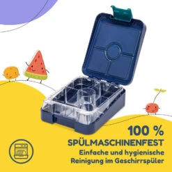 Klarstein Schmatzfatz Easy Snackbox 4 Fächer 18 X 15 X 5 Cm (BxHxT) 15 Klarstein Schmatzfatz Easy Snackbox 4 Fächer 18 X 15 X 5 Cm (BxHxT) -Klarstein 10045069 de 0005 usp