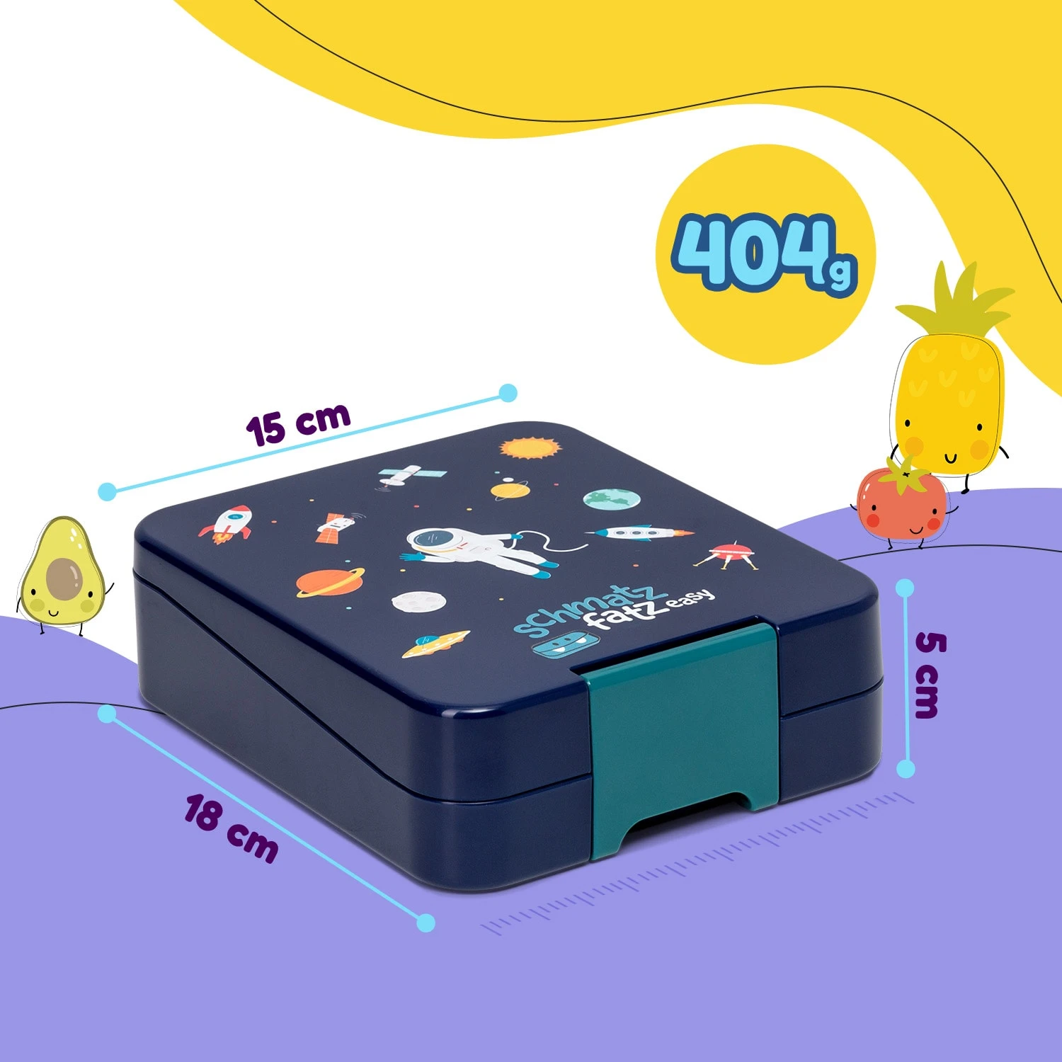 Klarstein Schmatzfatz Easy Snackbox 4 Fächer 18 X 15 X 5 Cm (BxHxT) 10 Klarstein Schmatzfatz Easy Snackbox 4 Fächer 18 X 15 X 5 Cm (BxHxT) – Bild 8