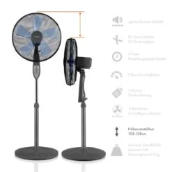Summerjam Standventilator 2er-Set Standlüfter 50W 3 Stufen Grau 11 Summerjam Standventilator 2er-Set Standlüfter 50W 3 Stufen Grau -Klarstein 60002059 yy 0006 logo Klarstein Summerjam Standventilator grau reedit