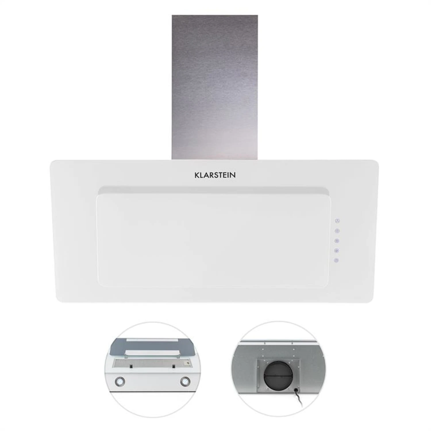 Lorea 90 Dunstabzugshaube Inklusive 2 X Aktivkohlefilter Weiß 5 Lorea 90 Dunstabzugshaube Inklusive 2 X Aktivkohlefilter Weiß – Bild 3