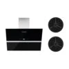 Aurea VII Dunstabzugshaube Umluftset 90cm Aktivkohlefilter Schwarz 1 Aurea VII Dunstabzugshaube Umluftset 90cm Aktivkohlefilter Schwarz -Klarstein 60002223 yy 0001 titel Set Aurea Haube 90cm schwarz 2 Aktivkohlefilter