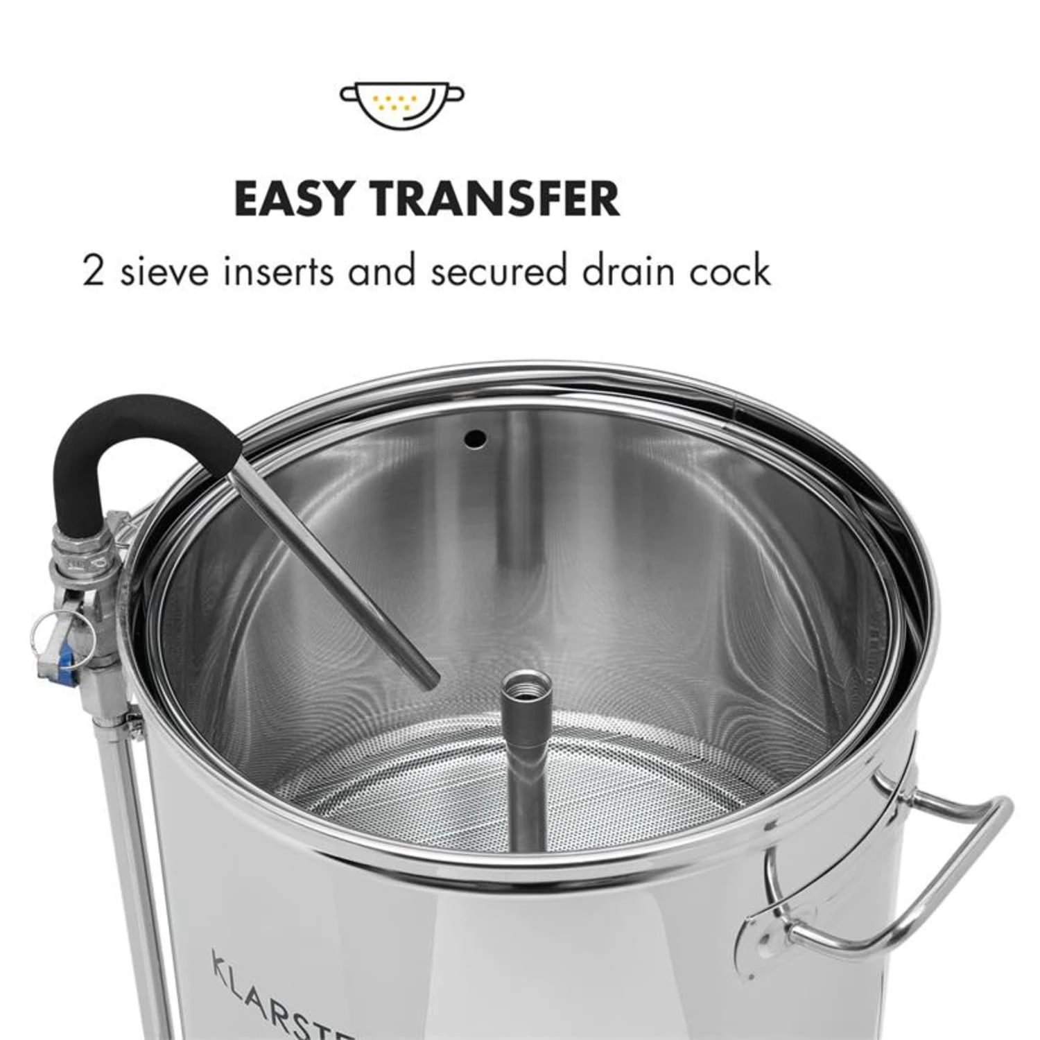 Mundschenk XXL + Eintauchkühler Bierbrauanlage 3000W 50l 304 Edelstahl 6 Mundschenk XXL + Eintauchkühler Bierbrauanlage 3000W 50l 304 Edelstahl – Bild 4