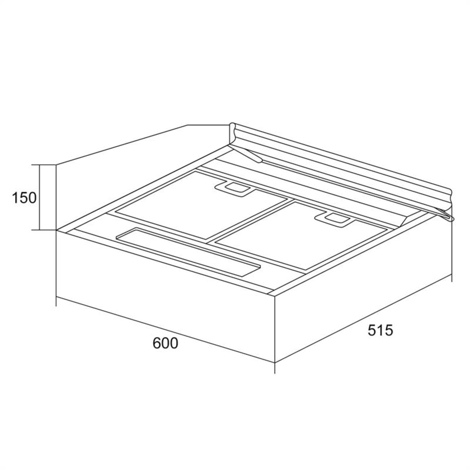 Purista Dunstabzugshaube Umluftset 60cm 190 M³/h 2 Aktivkohlefilter 8 Purista Dunstabzugshaube Umluftset 60cm 190 M³/h 2 Aktivkohlefilter – Bild 6