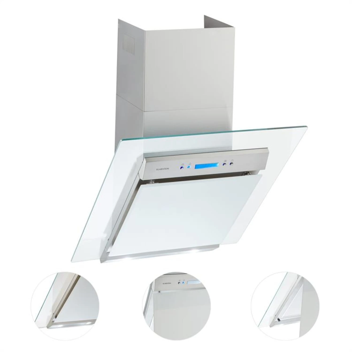 Skycook Dunstabzugshaube Umluftset 60cm 640m³/h Glas Edelstahl 7 Skycook Dunstabzugshaube Umluftset 60cm 640m³/h Glas Edelstahl – Bild 5