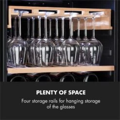 Barossa 102 Duo Weinkühlschrank-Set 2 Zonen 102 Fl. Weinglasregal 15 Barossa 102 Duo Weinkühlschrank-Set 2 Zonen 102 Fl. Weinglasregal -Klarstein 60002419 yy 0010 logo Klarstein Barossa 102D Weinglas Regal Echtholz