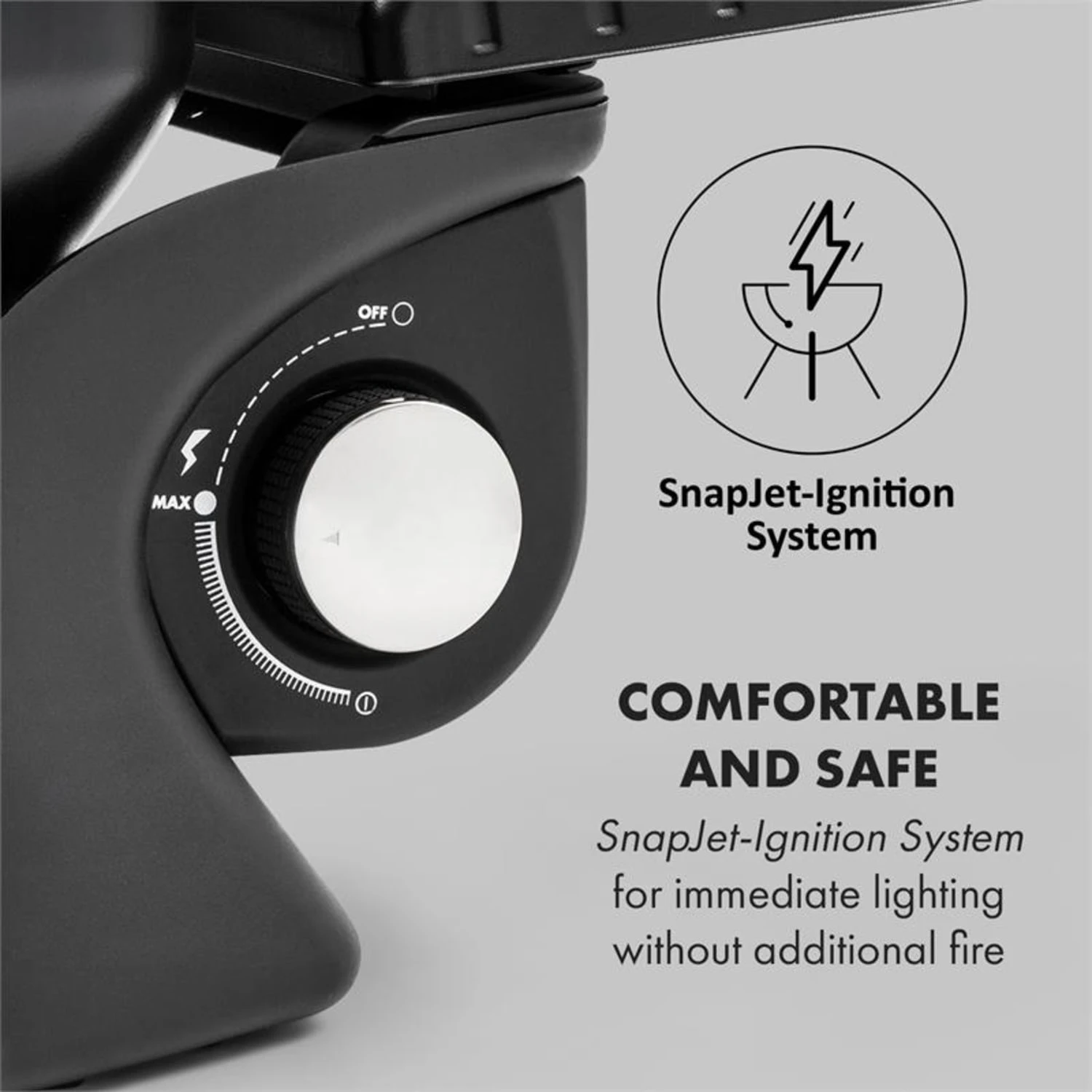 Parforce One Gasgrill 3,5kW 12000BTU SNJS Grilltisch Gasschlauch Grau 8 Parforce One Gasgrill 3,5kW 12000BTU SNJS Grilltisch Gasschlauch Grau – Bild 6