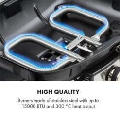 Parforce Duo Gasgrill 2 Brenner 4,4kW 15000BTU Gasschlauch Schwarz 18 Parforce Duo Gasgrill 2 Brenner 4,4kW 15000BTU Gasschlauch Schwarz -Klarstein 60002433 yy 0005 logo Klarstein Parforce Duo Gasgrill 2 Brenner schwarz