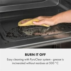 Gusteau Hektor Einbau-Set Backofen + Unterbau-Haube 2950W 64Ltr 530 M³/h Weiß Edelstahl 17 Gusteau Hektor Einbau-Set Backofen + Unterbau-Haube 2950W 64Ltr 530 M³/h Weiß Edelstahl -Klarstein 60002592 yy 0004 logo Klarstein Gusteau Elektrischer Einbaubackofen weiss