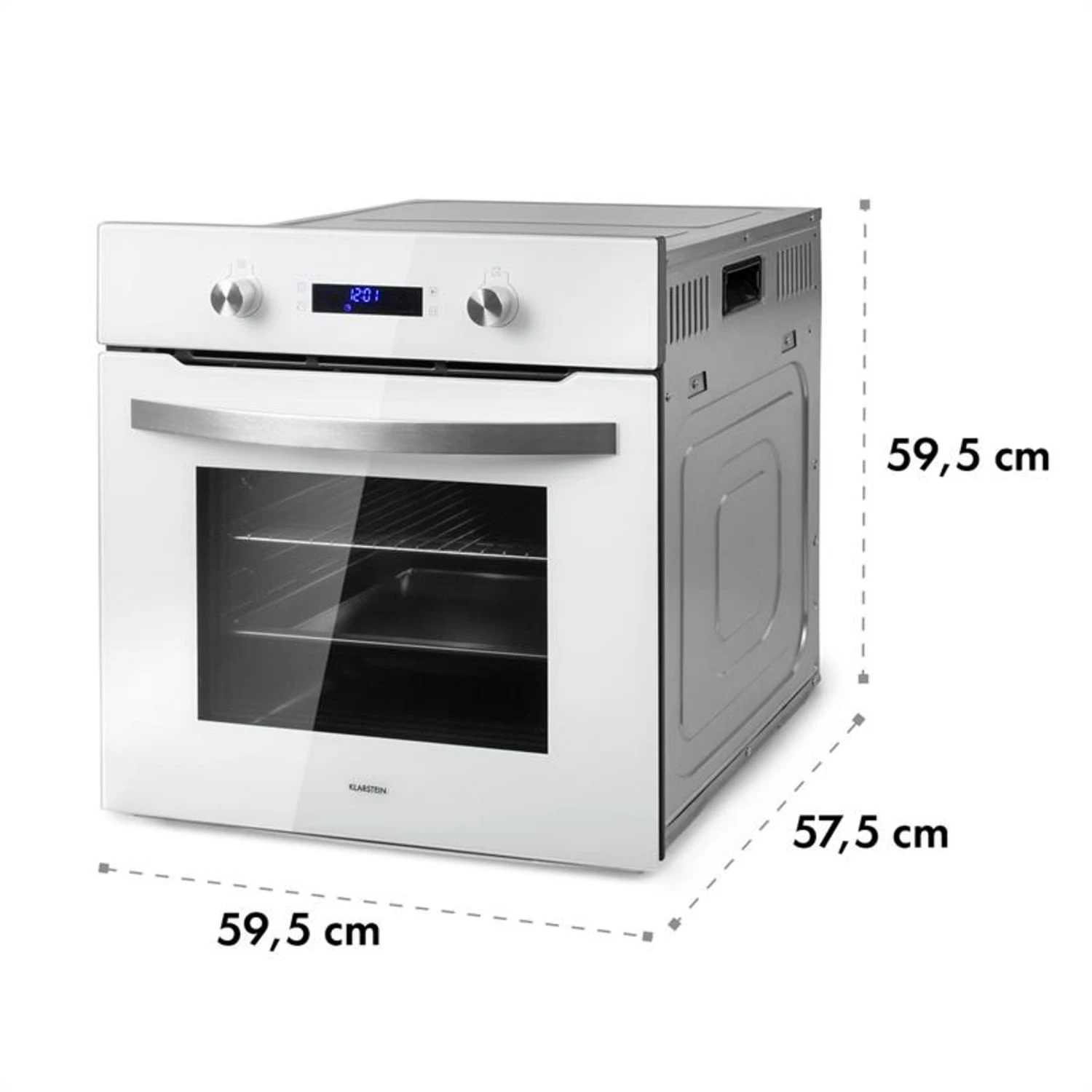 Gusteau Hektor Einbau-Set Backofen + Unterbau-Haube 2950W 64Ltr 530 M³/h Weiß Edelstahl 12 Gusteau Hektor Einbau-Set Backofen + Unterbau-Haube 2950W 64Ltr 530 M³/h Weiß Edelstahl – Bild 10