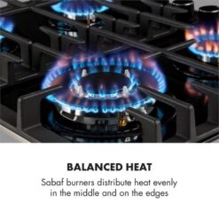 Gusteau Ignito Einbau-Ofen-Set Elektro / Gas 64Ltr Schwarz Edelstahl -Klarstein 60002595 yy 0008 logo Klarstein Ignito 4 Zonen Gaskochfeld schwarz