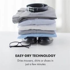 ShirtButler Pro Automatisches Trocknersystem Hemd & Hose 1200 W 2-in-1 70 °C Timer Weiß -Klarstein 60002669 yy 0004 logo Klarstein ShirtButler Pro Trocknersystem weiss