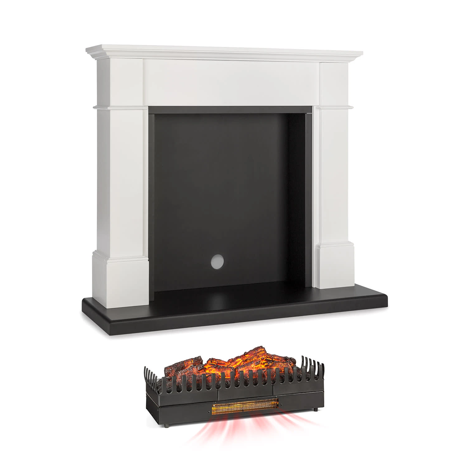 Biel Kamingehäuse + Kamini FXL Kamineinsatz 2000W MDF Modernes Design 3 Biel Kamingehäuse + Kamini FXL Kamineinsatz 2000W MDF Modernes Design